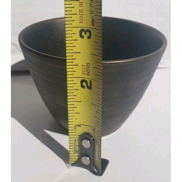 Set Of 4 Teavana Tea Cups Copper Bronze Swirl Ceramic Coffee Japan 3.5x2.5 - Picture 12 of 12